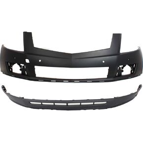 Garage-Pro Bumper Cover SET Compatible with Cadillac SRX 2010-2012 Upper - Primed, Lower - Textured Front, Upper and Lower in Saudi Arabia