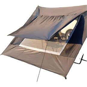 Car Side Tent for Fiat Regata, Sun Shade with Outdoor Privacy Wall,Black in Kuwait