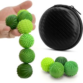 Fidget Toys Magnetic Stress Balls for Adults Teens- 8pcs Silicone Stress Relief Sensory Toy | Roller Finger Toy for Office Decoration, Gift | 4 Fun Textures Large Magnet with Organizer Box (Lavender) in Kuwait