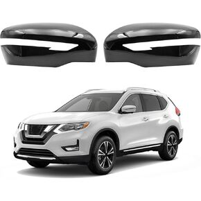 Gloss Black Side Mirror Cover Cap Fits For 2014-2020 Nissan Rogue 2015-2024 Nissan Murano Replace 963744BA0A,963734BA0A in Saudi Arabia