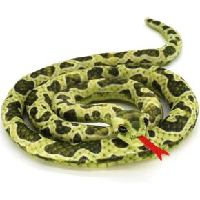 HWD 3.6 ft Long Soft Snake Dolls, Cute Stuffed Animals Plush Pranks Spoof Stuff Toys, Gifts for Kids, Children, Birthday, Halloween, Christmas, Home Decoration (Yellow) in Kuwait