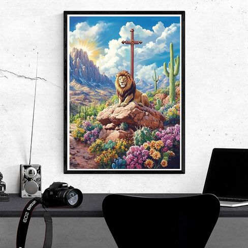 Kaliosy 5D Diamond Art Kits for Adults Field of Sky by Number Kits, Diamond Painting Art Nature Scenery DIY Full Drill Crystal Craft Cross Stitch Embroidery Decoration (12x16 inch) 30x40 cm in Kuwait