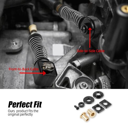 Bevinsee Solid Sling Syfter Kit متوافق مع VW MK6 MK7 GTI 6 Speed Manual Gear Manual MQ250 MQ350 متوافق مع Audi A3 2.0T 2007-2013 استبدال 1K0711761B 1J0711761B 6061-ALUMINUM in Saudi Arabia