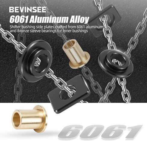 Bevinsee Solid Sling Syfter Kit متوافق مع VW MK6 MK7 GTI 6 Speed Manual Gear Manual MQ250 MQ350 متوافق مع Audi A3 2.0T 2007-2013 استبدال 1K0711761B 1J0711761B 6061-ALUMINUM in Saudi Arabia