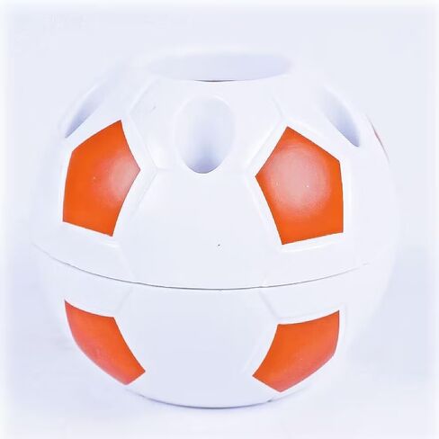 2 Packs Pen Rack Holder Soccer Shape Desktop Ornament for New School Season or Birthday Stylish Pencil Holder (Black-white) in Kuwait