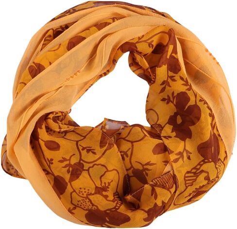 MuLanLegend Handmade | 100% Mulberry Chiffon Silk Infinity Scarf | Loop Shawl | Lightweight in Saudi Arabia
