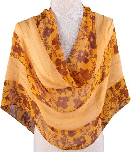 MuLanLegend Handmade | 100% Mulberry Chiffon Silk Infinity Scarf | Loop Shawl | Lightweight in Saudi Arabia