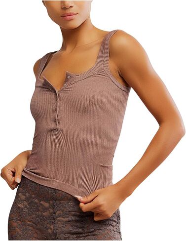 Free People Women's Clean Slate Henley in Saudi Arabia