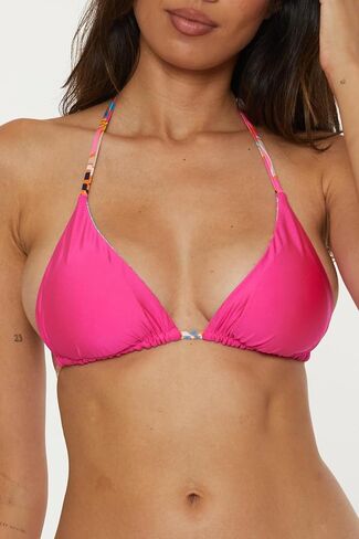 Trina Turk Women's Venus Triangle Triangle Bikini Top ، قابل للتعديل ، ربطة عنق ، تفصل ملابس السباحة in Saudi Arabia