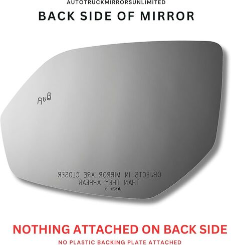 Glass Glass Glass + منصات لاصقة للركاب لعام 2018-2022 Volkswagen Atlas ، 2020-2024 Atlas Cross Sport - Blind Spot - Side View Mirror RID RH (2019 2020 2021 2022 18 19 20 21 22 23 24) in Saudi Arabia