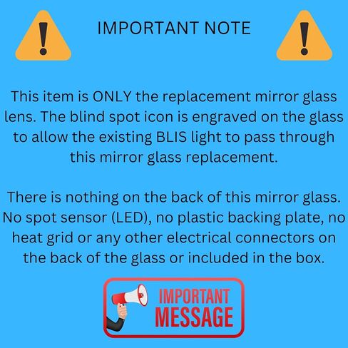 Glass Glass Glass + منصات لاصقة للركاب لعام 2018-2022 Volkswagen Atlas ، 2020-2024 Atlas Cross Sport - Blind Spot - Side View Mirror RID RH (2019 2020 2021 2022 18 19 20 21 22 23 24) in Saudi Arabia
