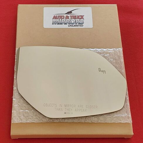 Glass Glass Glass + منصات لاصقة للركاب لعام 2018-2022 Volkswagen Atlas ، 2020-2024 Atlas Cross Sport - Blind Spot - Side View Mirror RID RH (2019 2020 2021 2022 18 19 20 21 22 23 24) in Saudi Arabia