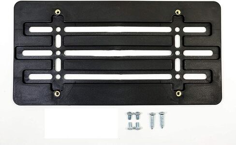 Universal Front Lucky Plate Holder Mount Mount Mount Adapter Adapter Bumper Bracket for Auto Car Truck Van SUV Golf Cart New (2 مسامير 4 براغي و 4 مصممة في المكسرات - مشمولة !!) in Saudi Arabia