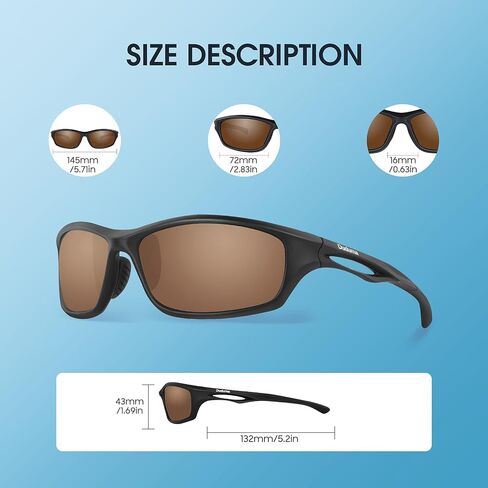 Duduma Polarized Sports Sunglasses for Men Women Running Cycling Fishing Golf Driving Shades Sun Glasses Tr90 in Saudi Arabia
