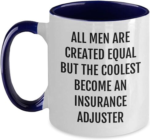 Coolest Insurance Adjuster Quote Funny Two Tone Coffee Mug Gifts from Men to Insurance Adjuster, Christmas Unique Gifts for Insurance Adjuster in Saudi Arabia