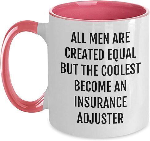 Coolest Insurance Adjuster Quote Funny Two Tone Coffee Mug Gifts from Men to Insurance Adjuster, Christmas Unique Gifts for Insurance Adjuster in Saudi Arabia