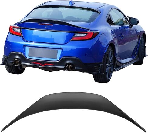 Ikon Motorsports ، Trunk Spoiler متوافق مع 2022-2025 Subaru Brz & Toyota GR86 ، TRD Gloss Black ABS Trunk Trunk LiD Wing Wing in Saudi Arabia