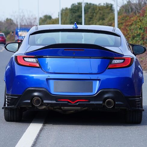 Ikon Motorsports ، Trunk Spoiler متوافق مع 2022-2025 Subaru Brz & Toyota GR86 ، TRD Gloss Black ABS Trunk Trunk LiD Wing Wing in Saudi Arabia