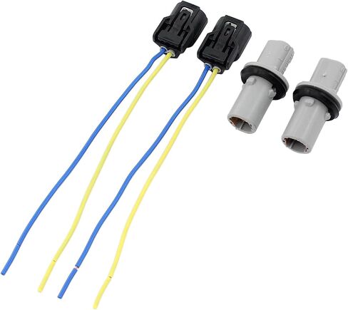 2pcs انعطاف مقبس المصباح الإشارة مع تسخير الموصل لـ Acura RLX 14-17 ، TL 09-14 ، RL 09-12 ، TSX 06-08 ، Honda FIT 09-14 ، ACCORD 08-12 ، CR-V 05-11 ، CIVIC 04-05 in Saudi Arabia