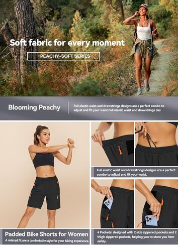 Cycorld Women's-Mountain-Bike-Shorts, Cycling Padded Biking Shorts with Pocket in Kuwait