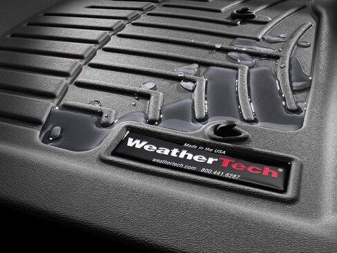 WeatherTech Custom Fit FloorLiners for Chevrolet Malibu - 1st & 2nd Row (44903-1-2), Black in Saudi Arabia
