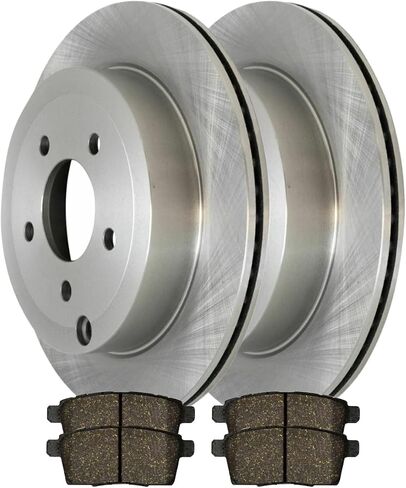 Autoshack Rear Brake Kit Replacement for 2007-2010 Ford Edge 2007-2010 Lincoln MKX 3.5L V6 AWD FWD Disc Brake Rotors with Ceramic Brake Pads 11.9" (302.0 mm) CBO641581259CED in Saudi Arabia