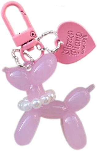 BeeGift Jelly Balloon Dog Design Keychain，Cute Colorful Key Chain Accessories Backpack Pendant for Women in Kuwait