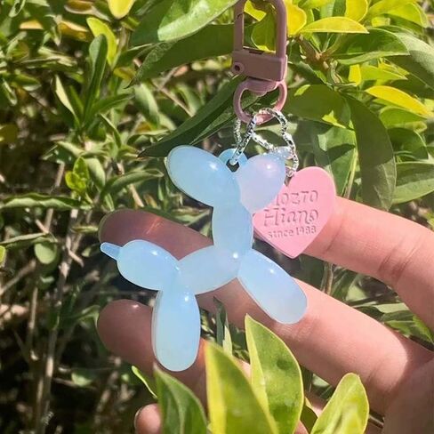 BeeGift Jelly Balloon Dog Design Keychain，Cute Colorful Key Chain Accessories Backpack Pendant for Women in Kuwait