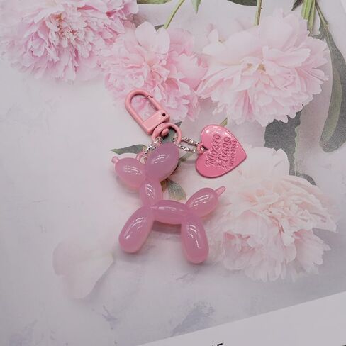 BeeGift Jelly Balloon Dog Design Keychain，Cute Colorful Key Chain Accessories Backpack Pendant for Women in Kuwait