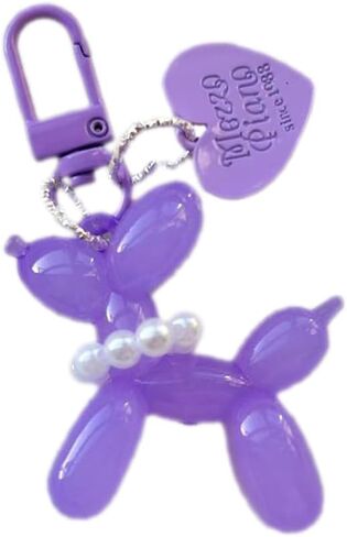 BeeGift Jelly Balloon Dog Design Keychain，Cute Colorful Key Chain Accessories Backpack Pendant for Women in Kuwait