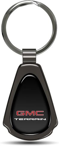 for GMC Terrain Black Dome Metal Teardrop Key Chain in Saudi Arabia