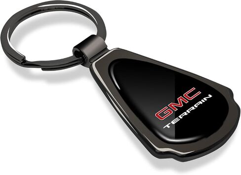 for GMC Terrain Black Dome Metal Teardrop Key Chain in Saudi Arabia