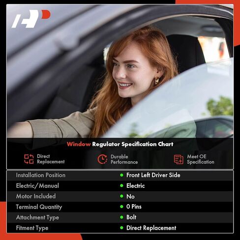 A-Premium الأمامية الجبهة السائق الجانبي منظم نافذة الطاقة الكهربائية بدون محرك متوافق مع KIA Optima 2017 2017 2018 2019 2020 in Saudi Arabia