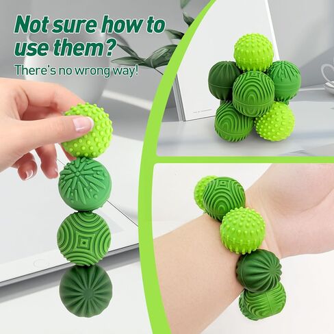 تململ ألعاب كرات الإجهاد المغناطيسي للبالغين المراهقين- 8pcs لعبة تخفيف الإجهاد السيليكون الحسية | لعبة الأصابع الأسطوانة لزينة المكتب ، هدية | 4 قوام ممتعة مغناطيس كبير مع مربع منظم (لافندر) in Kuwait