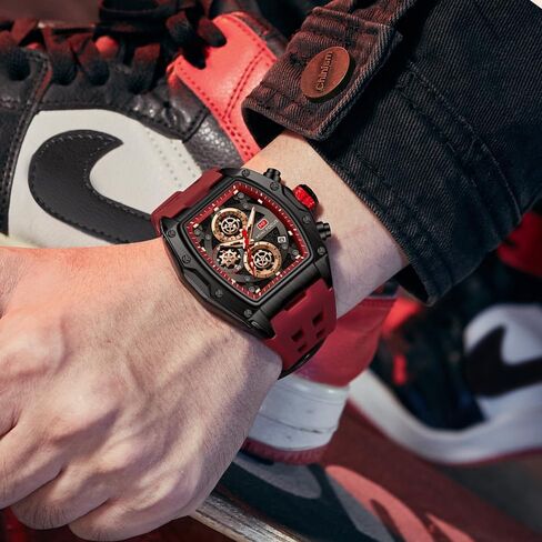 MF MINI FOCUS Men Watches Unique Wrist Watches (Chronograph/Waterproof/Luminous/Calendar) Soft Silicon Band Fashion Watches for Men in Saudi Arabia