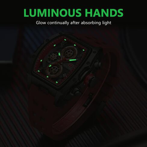 MF MINI FOCUS Men Watches Unique Wrist Watches (Chronograph/Waterproof/Luminous/Calendar) Soft Silicon Band Fashion Watches for Men in Saudi Arabia