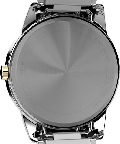 ساعة قارئ Timex للرجال 40 ملم-فرقة تمدد ثنائية النغمة أبيض-علبة ثنائية النغمة in Saudi Arabia
