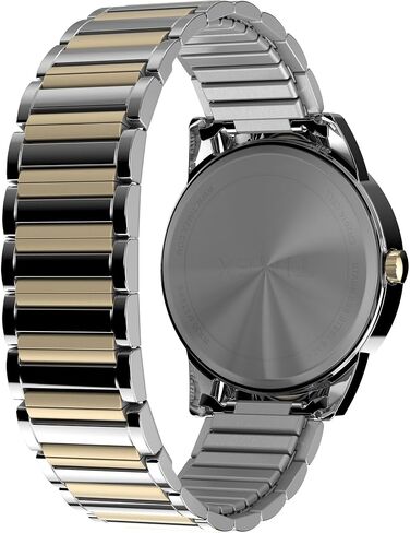 ساعة قارئ Timex للرجال 40 ملم-فرقة تمدد ثنائية النغمة أبيض-علبة ثنائية النغمة in Saudi Arabia