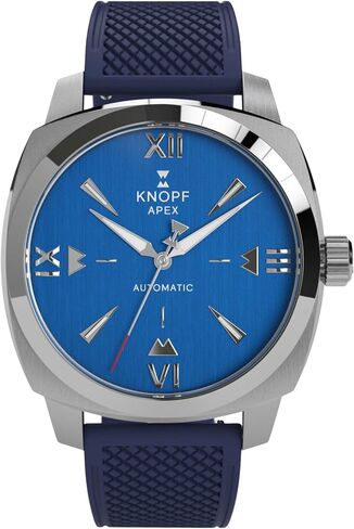 KNOPF APEX SEA Automatic Men’s Sport Watch – Blue Dial, Rubber Strap, 40mm Stainless Steel Case, 200M Water Resistant, Mechanical Movement, Sapphire Crystal in Saudi Arabia