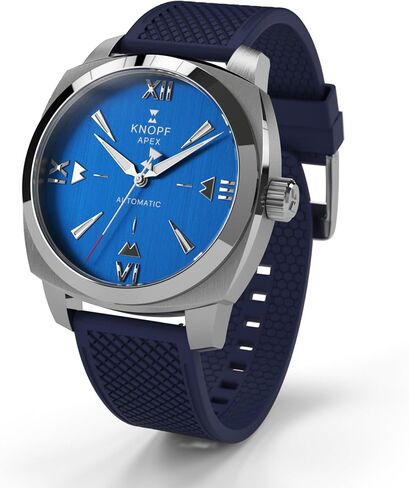 KNOPF APEX SEA Automatic Men’s Sport Watch – Blue Dial, Rubber Strap, 40mm Stainless Steel Case, 200M Water Resistant, Mechanical Movement, Sapphire Crystal in Saudi Arabia