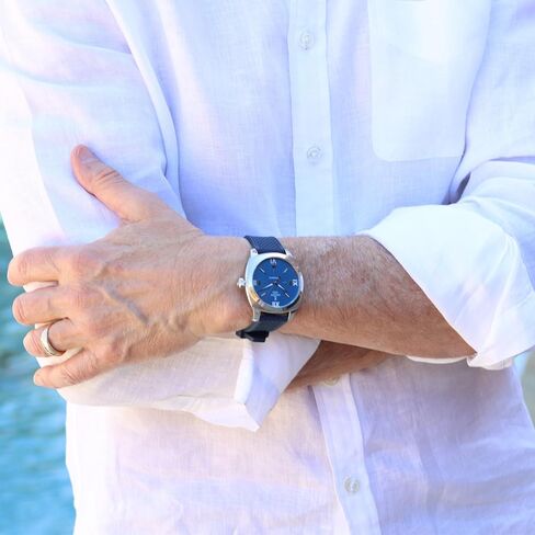 KNOPF APEX SEA Automatic Men’s Sport Watch – Blue Dial, Rubber Strap, 40mm Stainless Steel Case, 200M Water Resistant, Mechanical Movement, Sapphire Crystal in Saudi Arabia