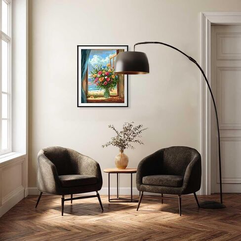 Great Smoky Mountains National Park Paint by Numbers Kit for Adults, Sunset Landscape DIY Paint by Number for Beginner, Forest Plant Acrylic Oil Painting Home Wall Decor(16×20inches, Unframe) in Kuwait