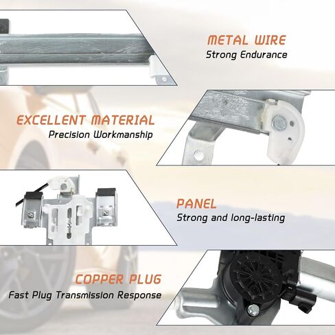 741-655 Window Regulator Driver Side Front with Power Window Motor for Chevy GMC C1500 C2500 C3500 K1500 K2500 K3500 Yukon 1988-2000 (Front Left Side) in Kuwait