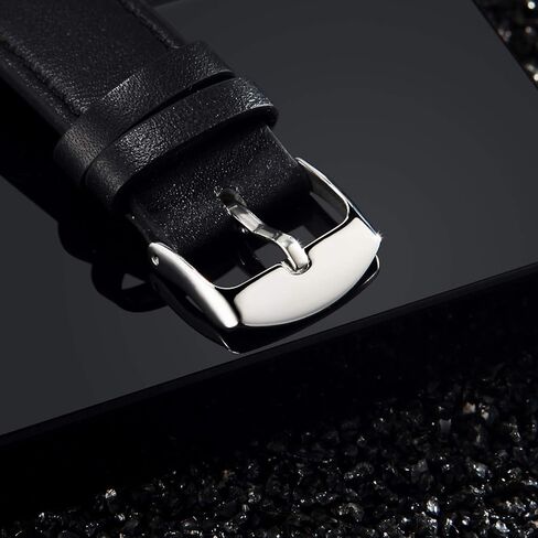 NUOVO Men Quartz Watch with Leather Strap Wrist Watch - Classic Arabic Numbers, White, Dress, Fashion Simple Style in Kuwait