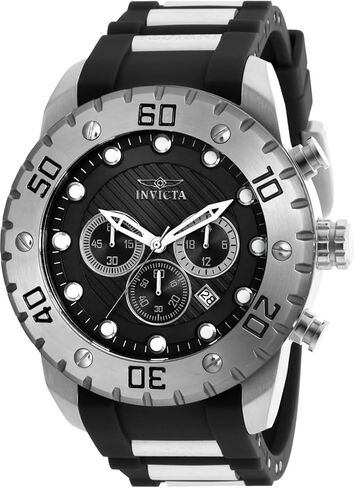 Invicta Pro Diver - Scuba 20276 Men's Watch - مقاوم للماء - حركة التناظرية - الكوارتز - الفولاذ المقاوم للصدأ مع الطلب الأسود - 50 مم in Saudi Arabia