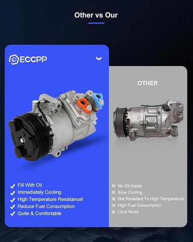 ECCPP A/C Compressor with Clutch 2009-2013 Fit for Suzuki Grand Vitara for Suzuki Kizashi 2.4L AC Compressor in Saudi Arabia