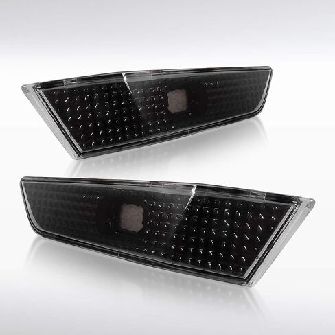 AutoZensation متوافق مع Infiniti G35 2DR Coupe 2003-2007 ، Black Housing Clear Lens Side Marker Lights ، L+R مجموعة زوج in Saudi Arabia