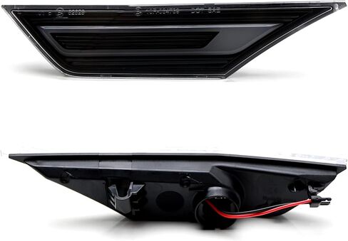 Ijdmtoy jdm gt-stype dark-out amber amber full led led just idber lights متوافقة مع Honda 2016-2021 Civic ، استبدل OEM Amber Front Reflex in Saudi Arabia