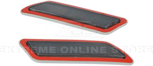 Extreme Online Store Replacement For 2012-2015 BMW F30 F31 3-Series BASE Bumper Model | Factory Style Front Bumper Fender Reflector Side Marker Lights Turn Signal Lamps (Crystal Smoke) in Saudi Arabia