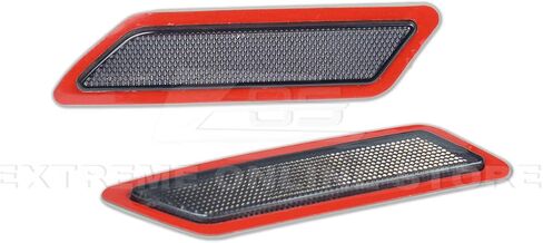 Extreme Online Store Replacement For 2012-2015 BMW F30 F31 3-Series BASE Bumper Model | Factory Style Front Bumper Fender Reflector Side Marker Lights Turn Signal Lamps (Crystal Smoke) in Saudi Arabia